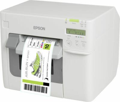 Tiskárna etiket, která umožňuje dle potřeby tisknout velmi kvalitní štítky na obaly s barevnými logy a obrázky, etikety i vstupenky s čárovými kódy.